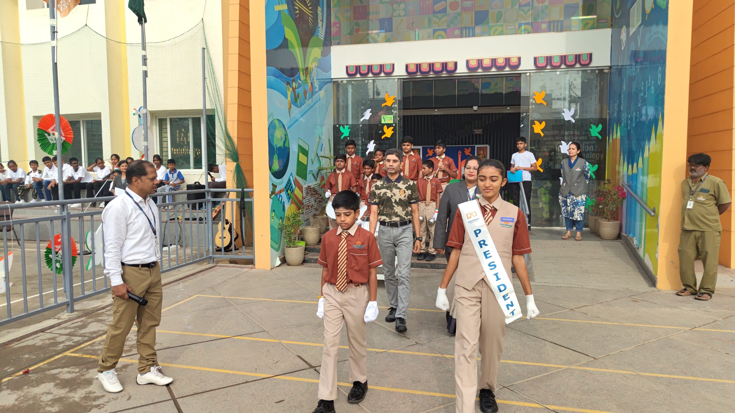 Independence Day Celebrations at Amruthaya Central School