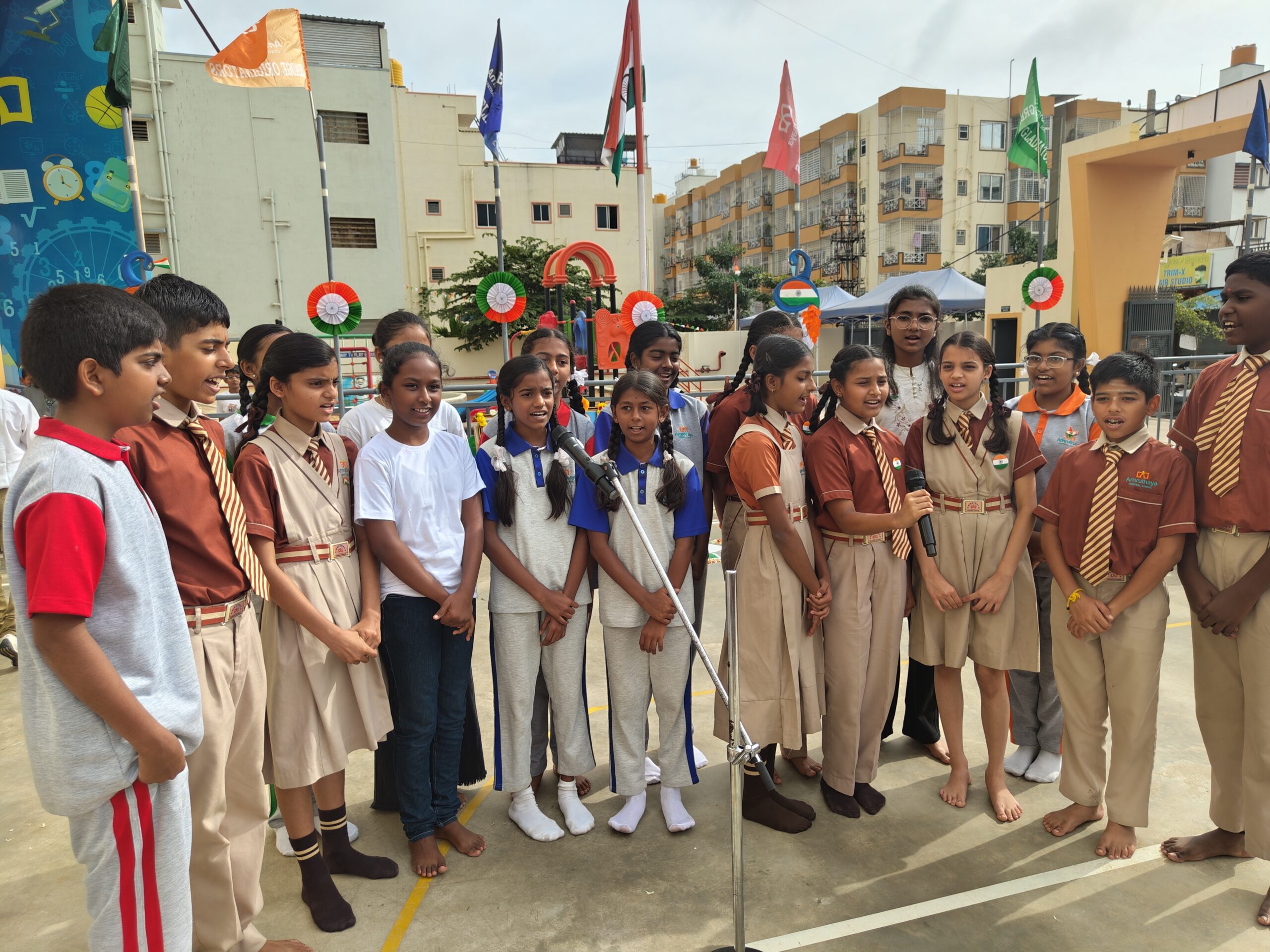 Independence Day Celebrations at Amruthaya Central School