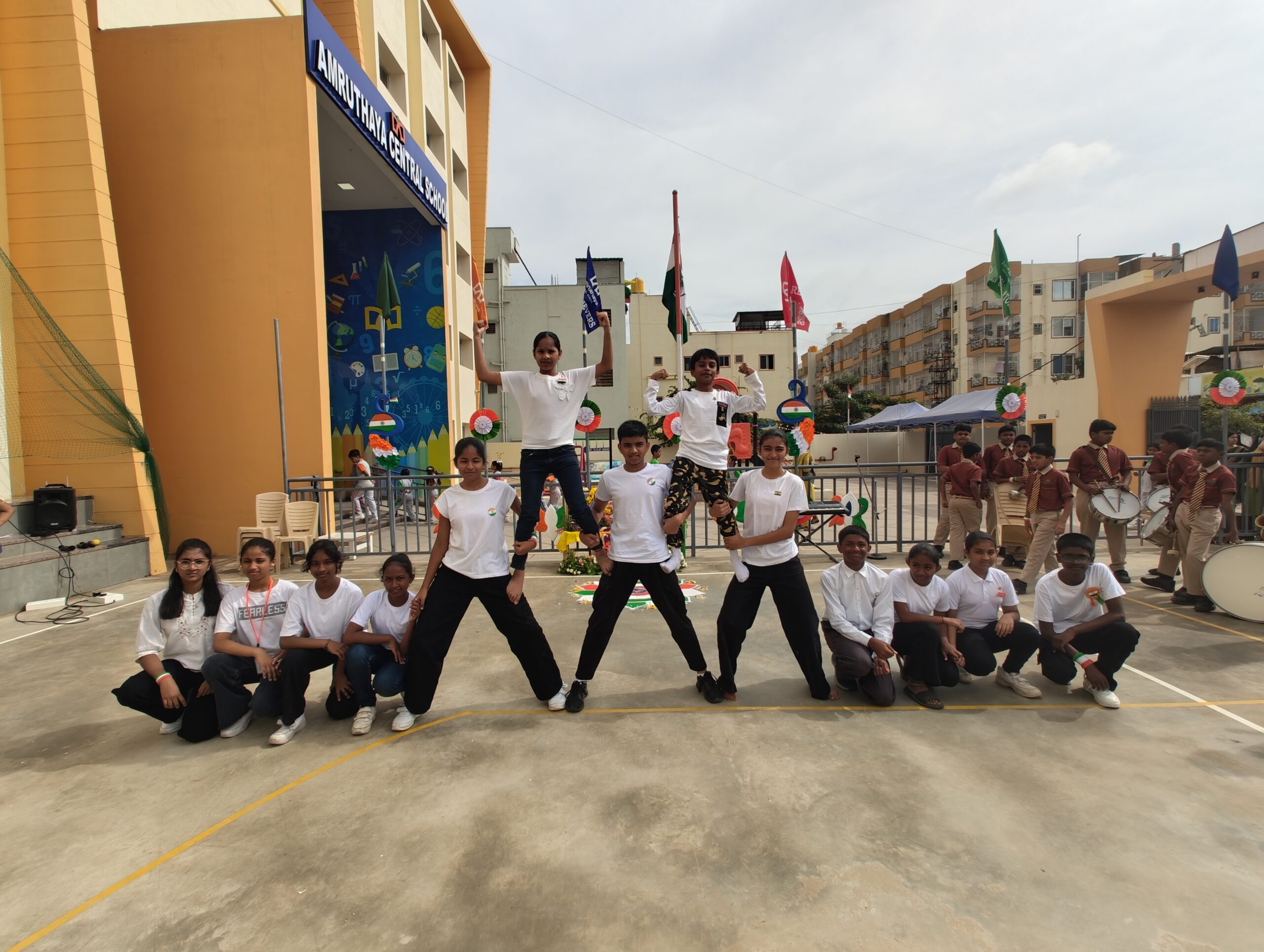 Independence Day Celebrations at Amruthaya Central School