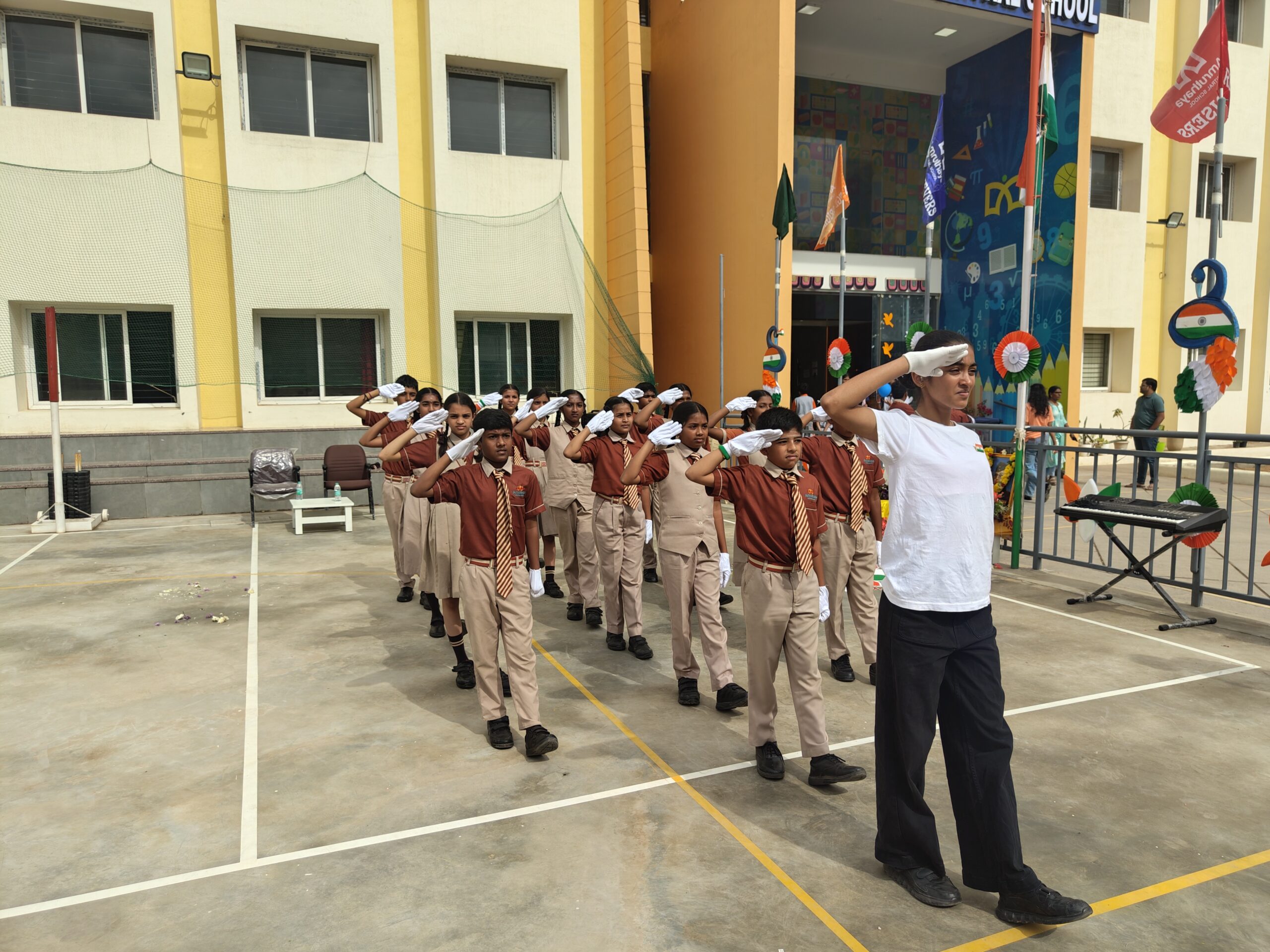Independence Day Celebrations at Amruthaya Central School