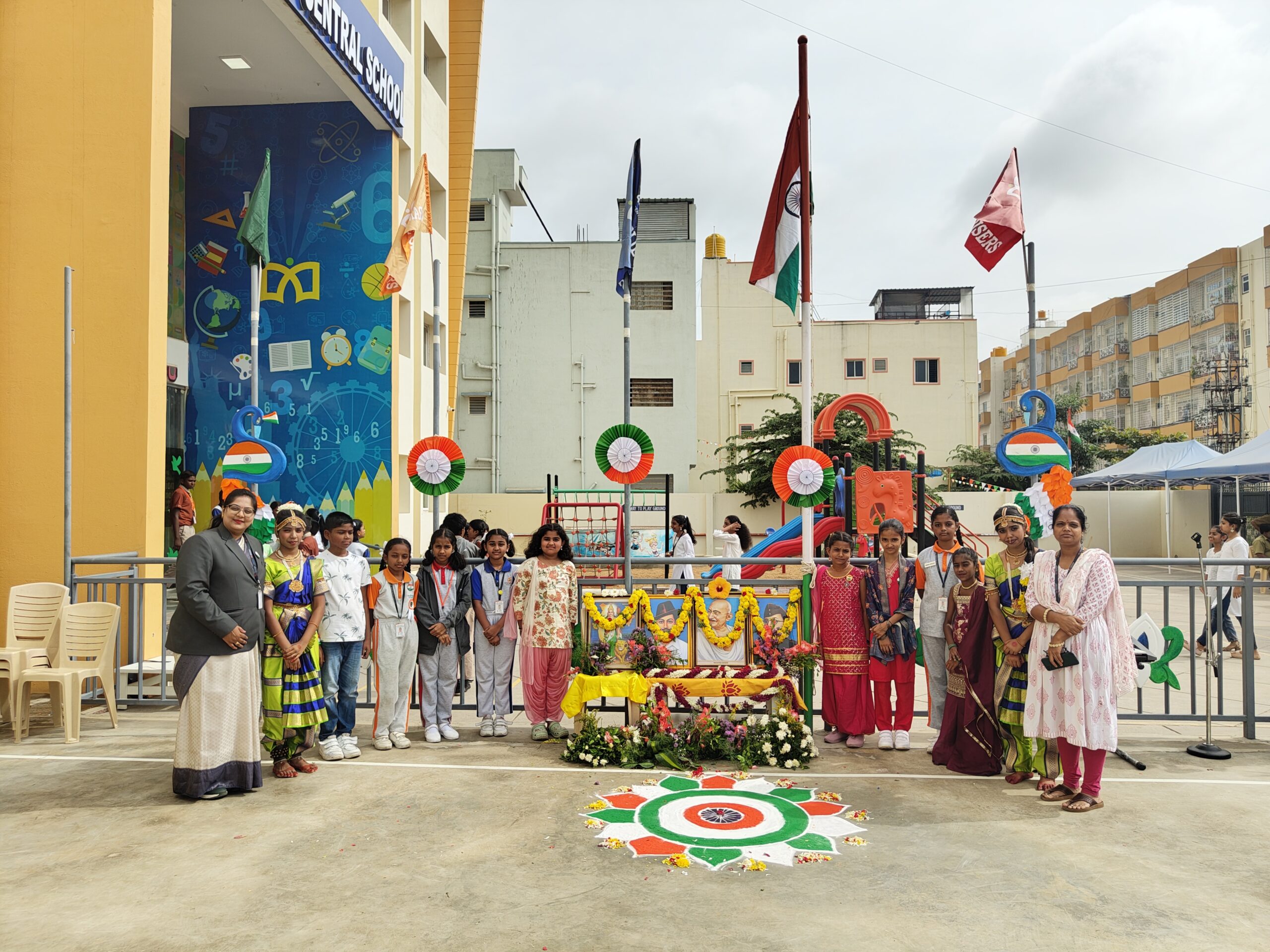 Independence Day Celebrations at Amruthaya Central School